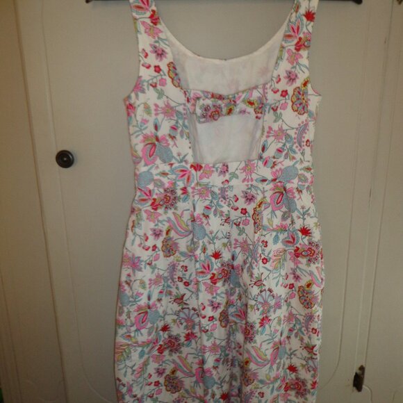 NWOT Jack Willis Fabulously British Lined Mini Sundress US 4 Floral Zip Closure - Picture 3 of 16